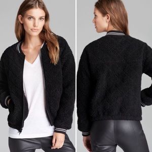 Elizabeth and James black varsity jacket size small